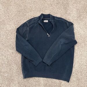 Tommy Bahama Classic Knit Navy Quarter Zip